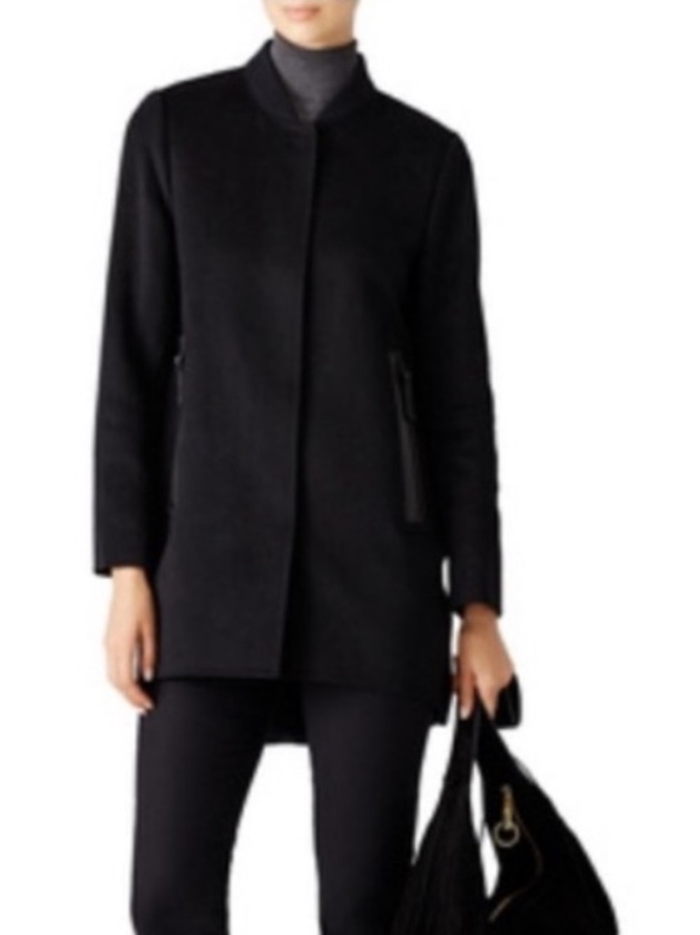 DEREK LAM 10 CROSBY WOOL VARSITY JACKET